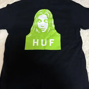 HUF x X-girl 하프 엑스걸 티셔츠 콜라보 블랙 그린 블랙