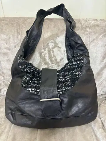 Rufus 루퍼스 이탈리아제 천연 가죽 트위드 숄더백