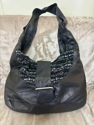 Rufus 루퍼스 이탈리아제 천연 가죽 트위드 숄더백