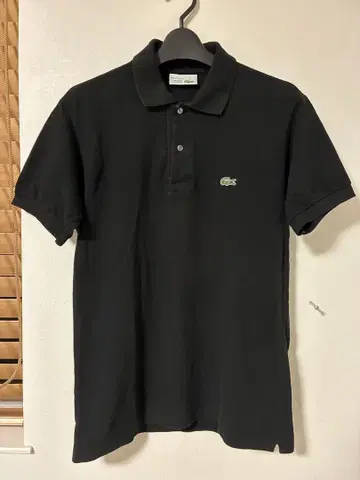 라코스테 프랑스제 L1212 LACOSTE 피케 셔츠 블랙 사이즈 2