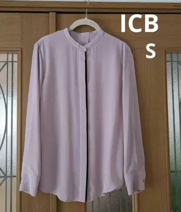 ICB 아이씨비 BackSatinAmunzen 밴드 카라 블라우스 S