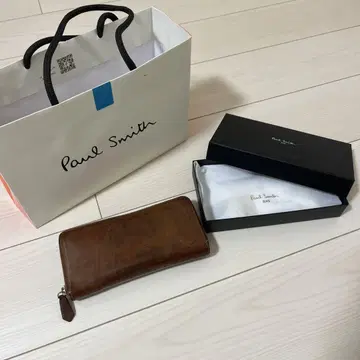 Paul Smith 브라운 가죽 장지갑