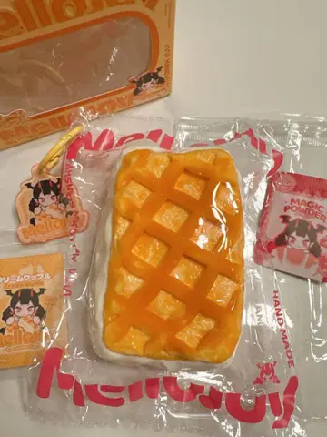 새상품 mellojoy 크림 와플 스퀘어