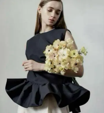 Heve 발레리나 블라우스 네이비 상의 네이비 Heve