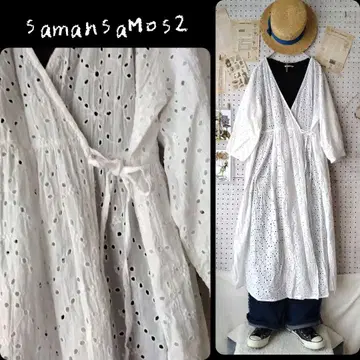 사만사 모스모스 펀칭 레이스 카슈쿨 원피스 가디건 SM2