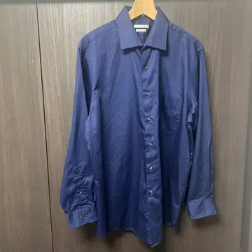 VAN HEUSEN 새틴 셔츠 네이비