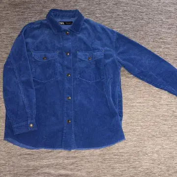 ZARA 자켓 아우터 코듀로이 파랑