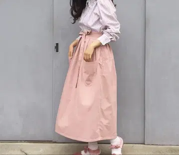 madder madder flower apron skirt 핑크