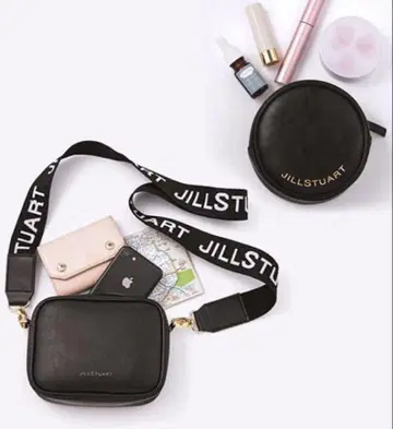 JILLSTUART 블랙 숄더백 파우치 2종 세트 잡지 부록
