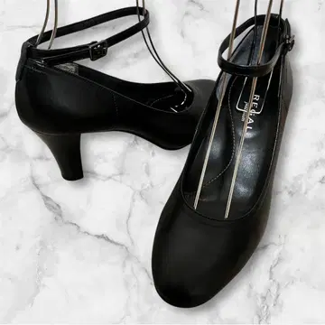 리갈 플래티넘 펌프스 블랙 앵클 스트랩