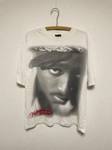 00s y2k 2pac 'Tupac Makaveli HipHop 티셔츠