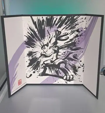 포켓몬 포켓몬 먹 그림 열전 미니 병풍 컬렉션 루카리오