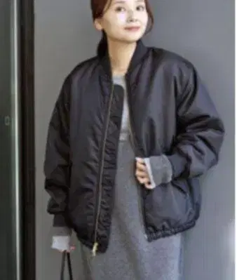 저널 스탠다드 블랙 MA-1 블루종