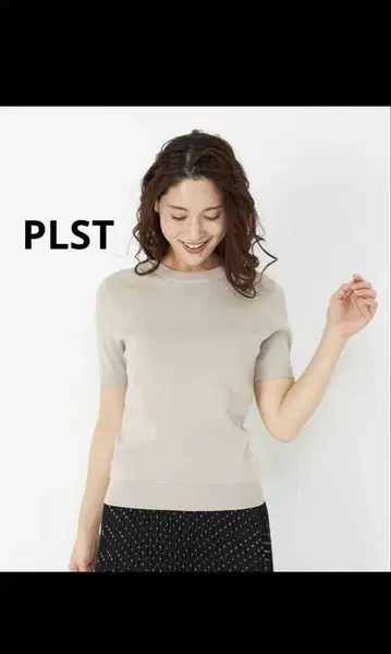 PLST 니트 베이지 새상품급