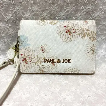 PAUL & JOE 꽃무늬 패스 케이스 교통카드 지갑