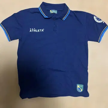 미사용 축구 ATHLETA 네이비 피케 셔츠