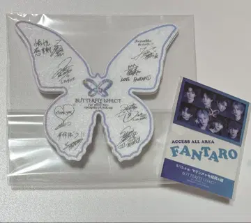 FANTASTICS 메시지 카드 나비 은색 테두리 입장 혜택