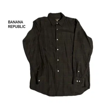 BANANA REPUBLIC 체크 무늬 긴팔 셔츠