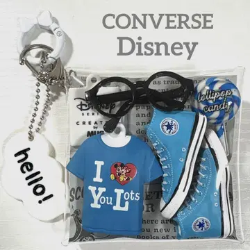 가챠 파우치 CONVERSE 터콰이즈 디즈니