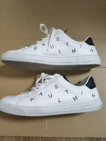 PAUL SMITH 화이트 블랙 스니커즈