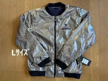 프로젝트 락 UNDER ARMOUR 봄버 자켓 L 실버