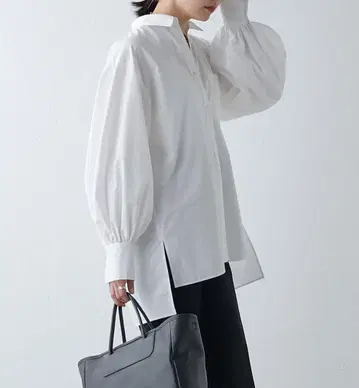 개럴개런트 레귤러 카라 볼륨 셔츠 화이트 가을 상품 새상품급