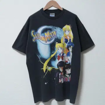 세일러문 T셔츠 XL 스크린스타즈 블랙