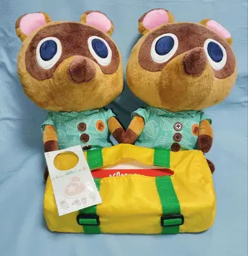 모여봐요 동물의 숲 너굴과 밤돌이 티슈 케이스 덤 포함