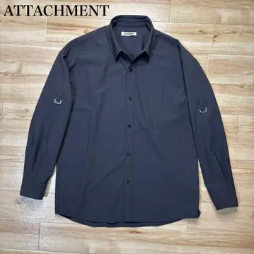 초레어 ATTACHMENT 최근 모델 다크 그레이 긴팔 셔츠 소매 후크