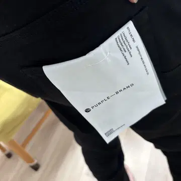 PURPLE-BRAND 블랙 데님 슬림 핏