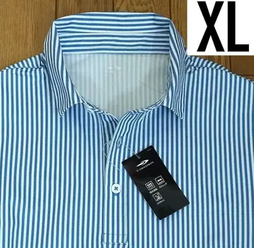 새상품 티고라 골프 스트레치 반팔 피케 셔츠 블루 XL LL