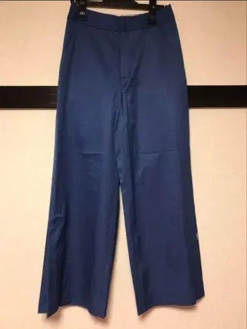 블루 치노 와이드 팬츠