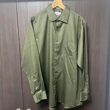 VAN HEUSEN 새틴 셔츠 올리브