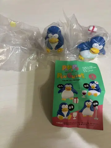 파피푸 펭귄즈 가챠가챠 2체