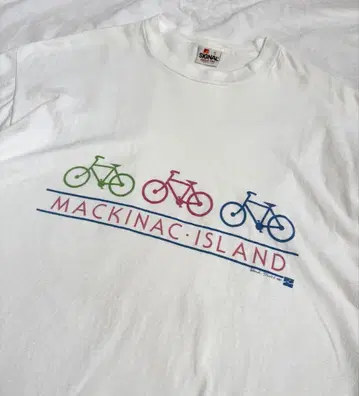 MACKINAC ISLAND 티셔츠 XL 미국제 빈티지 구제 의류