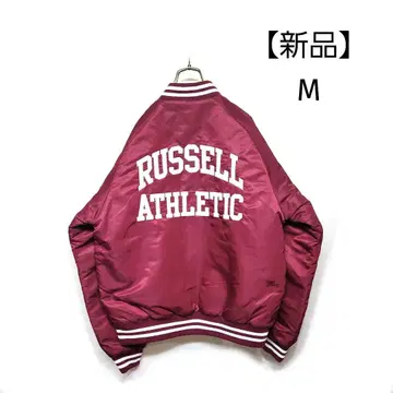[ 새상품 ] RUSSELL ATHLETIC 스타디움 점퍼 백 로고 M