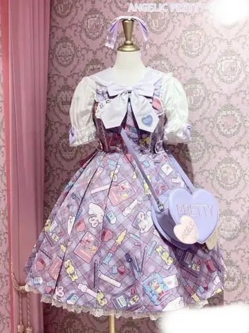 Fancy Stationery 오버롤 스커트