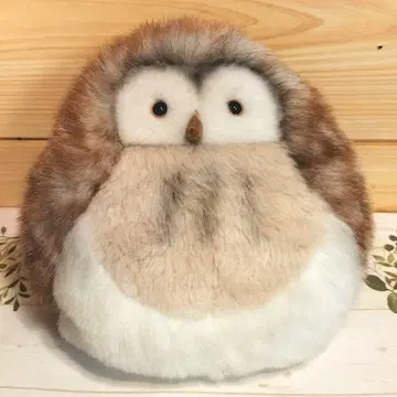 몽수이유 루이즈 올빼미 복슬복슬 M 봉제 인형 레트로