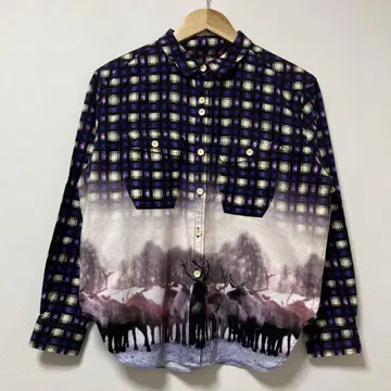 일본제 Paul Smith 폴스미스 아트 블라우스 셔츠 가을