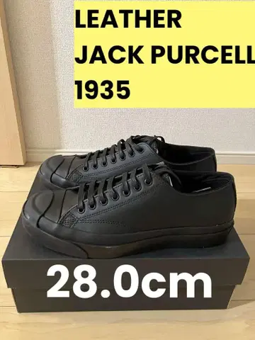 새상품 LEATHER JACK PURCELL 1935 BLK 28.0cm