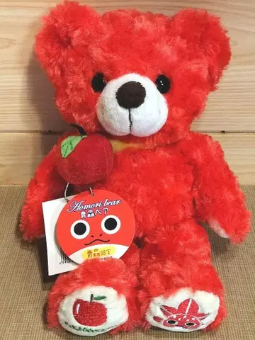 지역 한정판 베어 아오모리 한정 아오모리 사과 베어 봉제 인형 M