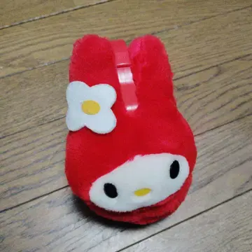 마이멜로디 귀도리 빨간색 귀마개 산리오 마이멜로디 헤이세이 레트로