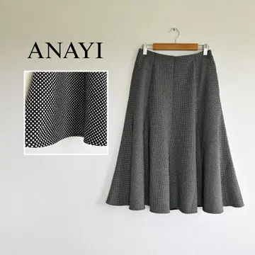 ANAYI 아나이 모노톤 플레어 스커트 안감 있음 온오프