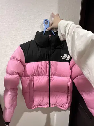 THE NORTH FACE 다운 자켓 M 사이즈 핑크/블랙