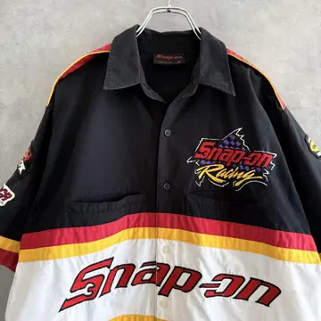 Snap-on 스냅온 레이싱 셔츠 반팔 셔츠 M XL 상당