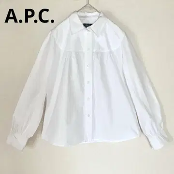 아페쎄 긴팔 블라우스 코튼 100% 사이즈 36