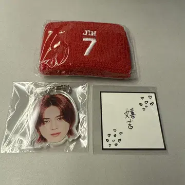 마츠다 진 캡슐 토이 얼굴 키링 리스트 밴드 스티커