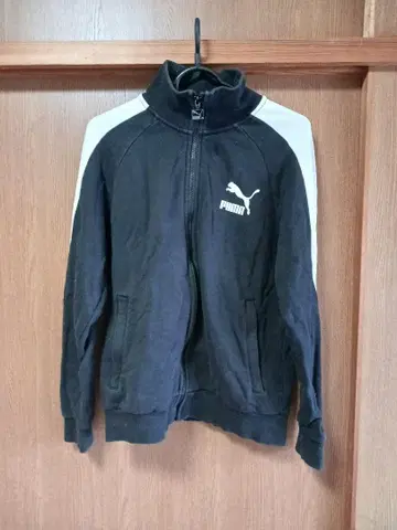 Puma 집업 자켓 M 블랙/화이트