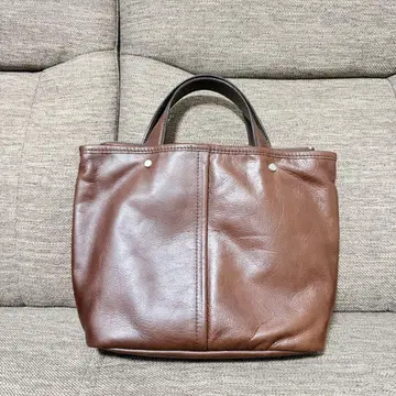 KOI 브라운 핸드백 천연 가죽
