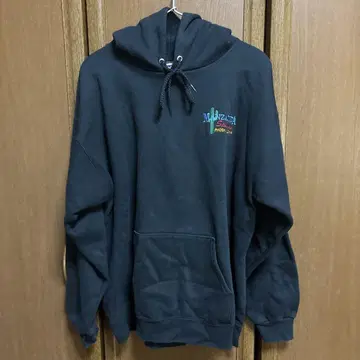 MANZANITA Speedway 블랙 90s Hanes 기업 후드티